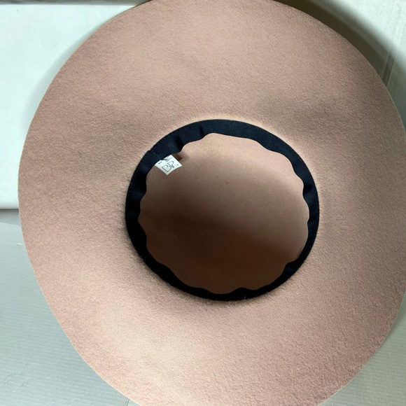 Nordstrom Brass Plum (BP) Wool Floppy Hat in Rose Pink - Picture 6 of 11